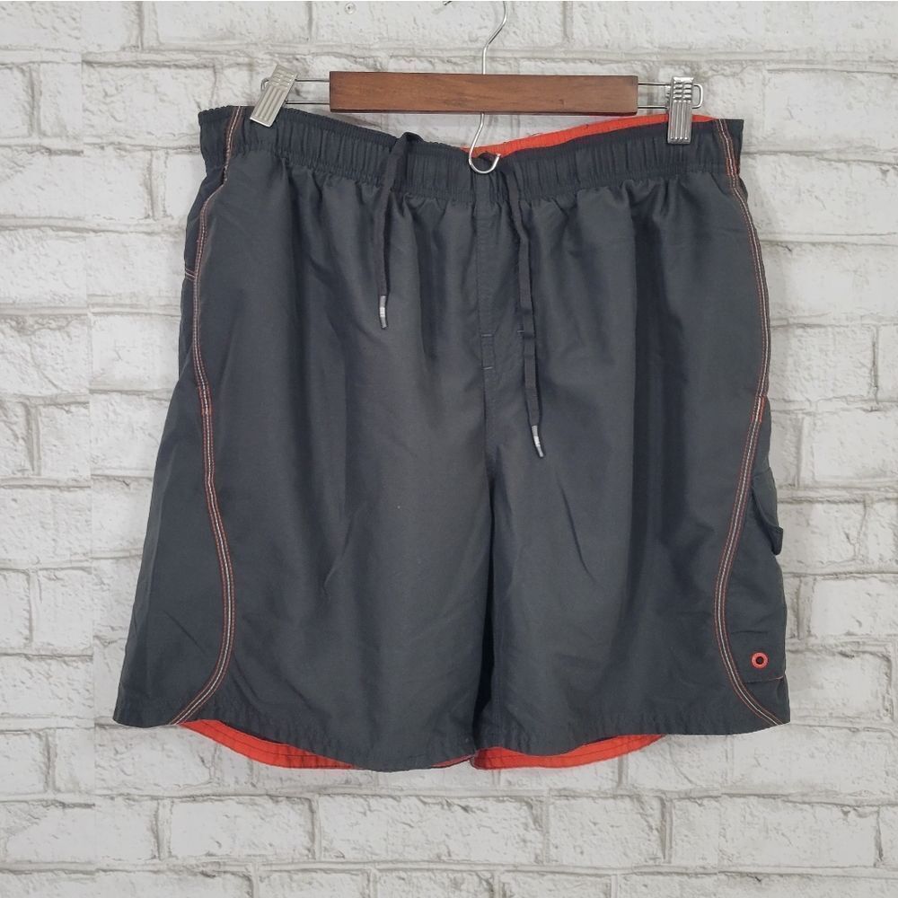 NIKE gray swim trunks